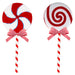 Christmas Decoration Candy Cane Lollipop Varied Designs Red, White