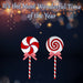 Christmas Decoration Candy Cane Lollipop Varied Designs Red, White