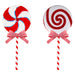 Christmas Decoration Candy Cane Lollipop 2 Varied Designs X 1 20x50cm Red, White