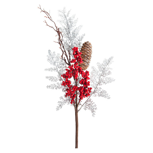 Christmas Pick Berries Christmas Decoration Ornament X 1 70cm Red