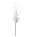 Glitter Berry Pick Christmas Decoration Ornament White