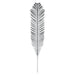 Christmas Tree Decoration Glitter Xmas Fern Ornament X 1 58cm Silver