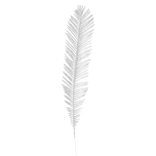 Glitter Fern Picks Christmas Decoration Ornament X 1 58cm White