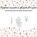 Christmas Decoration pick Varied Designs 75. 2 x 30. 2 x 11. 5cm Silver x 1 Pick