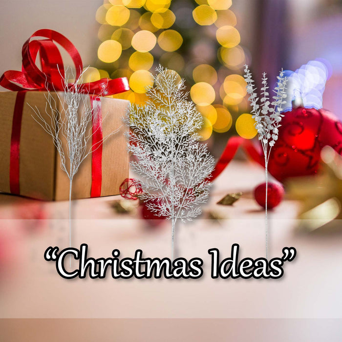 Christmas Decoration pick Varied Designs 75. 2 x 30. 2 x 11. 5cm Silver x 1 Pick