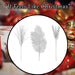 Christmas Decoration pick Varied Designs 75. 2 x 30. 2 x 11. 5cm Silver x 1 Pick