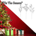Glitter Folige Pick Christmas Varied Designs 74 x 24 x 0. 5cm Silver x 1 Pick