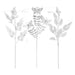 Glitter Foliage Picks Christmas Decoration X 1 75.2cm x 30.2cm x 11.5cm White