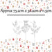 Glitter Foliage pick Christmas Decoration 75. 2 x 30. 2 x 11. 5cm White x 1 Pick