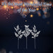 Glitter Foliage pick Christmas Decoration 75. 2 x 30. 2 x 11. 5cm White x 1 Pick