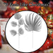 Glitter Spruce Leaf Pick Christmas Decoration Varied 51. 5cm Silver x 1 Pick
