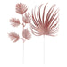 Glitter Spruce Leaf Xmas Assorted Designs Rose Gold