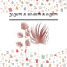 Glitter Spruce Leaf Xmas Assorted Designs Rose Gold