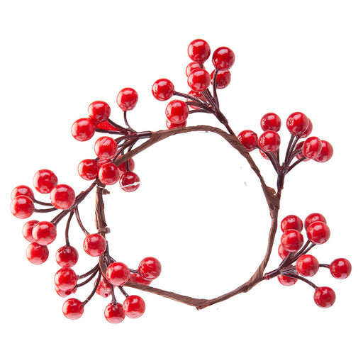 Christmas Berry Wreath Christmas Decoration X 1 17cm Red