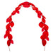 Christmas Red Leaf Garland Christmas Decoration X 1 150cm Red