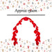 Christmas Red Leaf Garland Christmas Decoration X 1 150cm Red