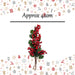 Berry Holly Drop Stem Christmas Decoration X 1 42cm Red