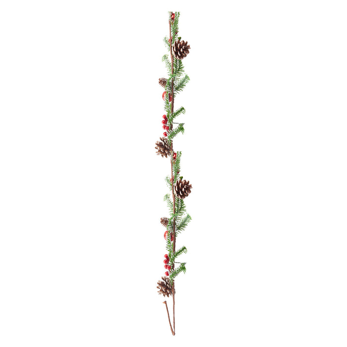 Christmas Berry Pine Ball Garland Christmas Decoration X 1 145cm Red