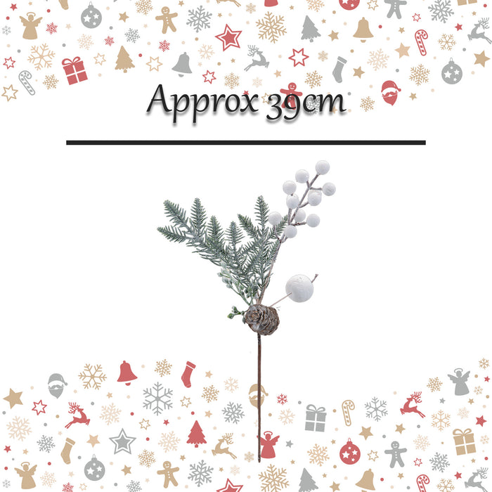 Christmas Decoration X 1 39cm White