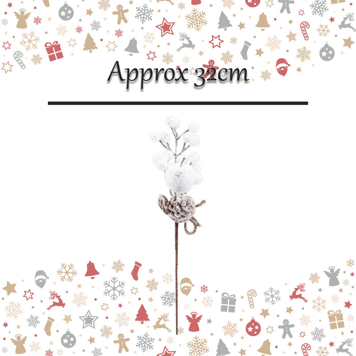 Christmas Decoration X 1 32cm White