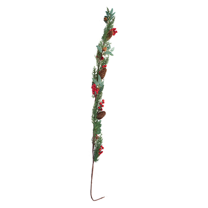 Berry Pine Garland Christmas Decoration X 1 135cm x 10.5cm x 8.3cm Red