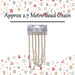 2. 7M Bead Chain Christmas Decoration Metre Champagne