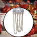 2. 7M Bead Chain Christmas Decoration X 1 2. 7 Metre Bead Chain Champagne