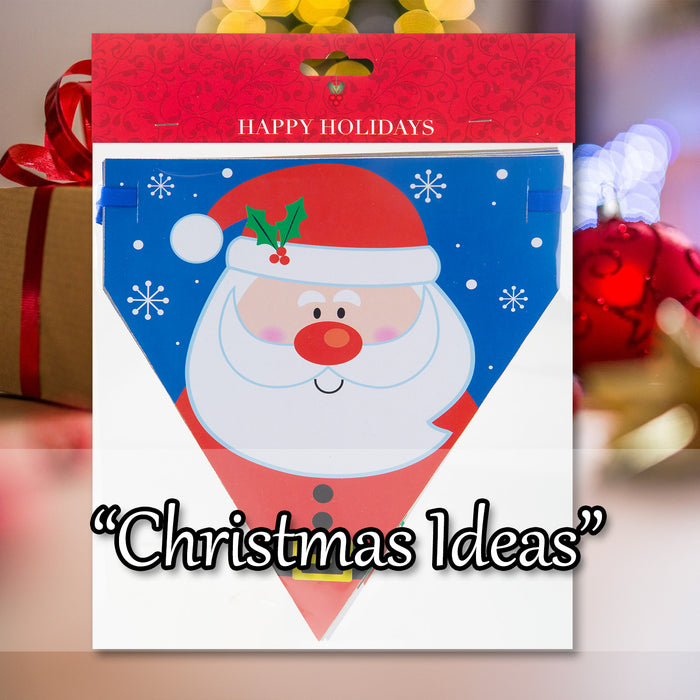 Christmas Bunting Santa, Snowman,Gingerbread, Bear, Penguin