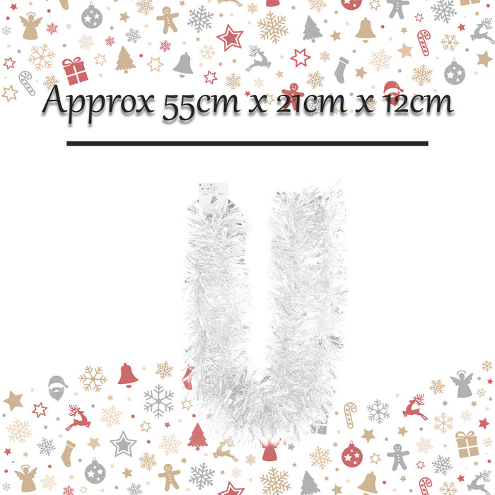 Christmas Decoration X 1 55cm x 21cm x 12cm White