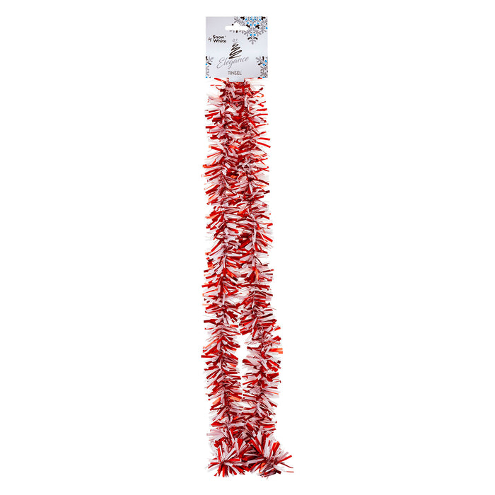 Christmas Decoration Tinsel Candy X 1 57.2cm x 25cm x 13.4cm Red White