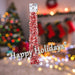 Christmas Decoration Tinsel Candy Red White