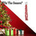 Christmas Decoration Tinsel Candy X 1 57. 2cm x 25cm x 13. 4cm Red White