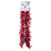 Candy Cane Tinsel Christmas Decoration X 1 55cm x 19cm x 12cm Red