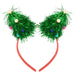Christmas Headband Tinsel Trees One Size Green Tree