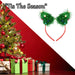 Christmas Headband Tinsel Trees Headband X 1 One Size Headband Green Tree