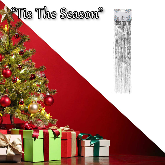 Angel Hair Christmas Decoration X 1 38cm x 50cm Silver