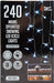 LED Snowing Icicle Lights Mains Operated