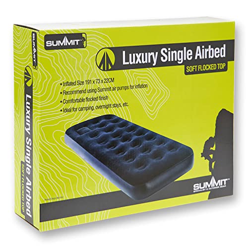 Luxury Flocked Single and Double Airbed Camping - Summit Outdoor Leisure