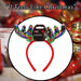 Christmas Headband Rainbow Sequin Antlers X 21cm Rainbow