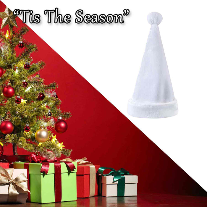 Christmas Hat Christmas Accessory X 1 31cm x 45cm White