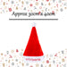 Christmas Hat Light Up Merry Xmas Hat X 1 30cm x 40cm Red