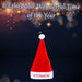 Christmas Hat Light Up Merry Xmas Hat X 1 30cm x 40cm Red