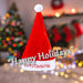 Christmas Hat Light Up Merry Xmas Hat X 1 30cm x 40cm Red