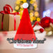 Christmas Hat Light Up Merry Xmas Hat X 1 30cm x 40cm Red