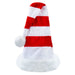 Christmas Hat Long Red/White Xmas Hat X 1 30cm x 70cm Red, White