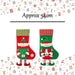 Elf Christmas Stocking Christmas Decoration X 1 54cm Red, Green