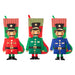 Christmas Stocking Nutcracker 3 Varied Designs X 1 54cm Red, Green, Blue