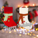 Christmas Stocking Luxury Knitted 2 Varied Designs X 1 45.8cm x 26.6cm Red White