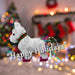 Christmas Decoration Tinsel Unicorn X 1 15cm x 15cm White Unicorn 15cm