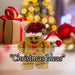 Christmas Decoration Tinsel Gingerbread Man X 1 11cm x 16cm Gingerbread Man